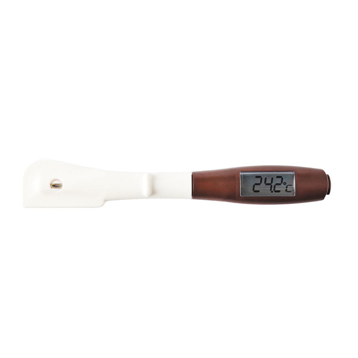 Thermomètre à chocolat et thermomètre à coeur - Thermomètre hybride -  Spatule en silicone - Piles incluses.