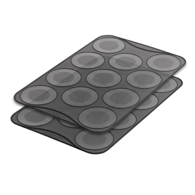 2 PLAQUES À GRANDS MACARONS - silicone